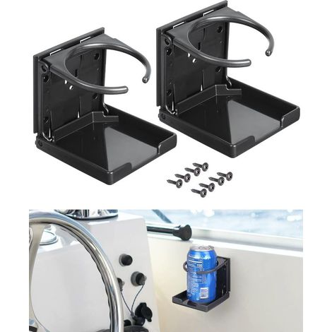PCS Car Cup Holder Car Drink Holder Foldable Car Bottle Holder Plastic Drink Holder Universal Cup Holder Black (1/5)