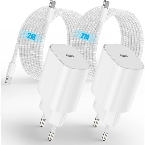 2Pack Chargeur Rapide 17/16/15, 25W USBC pour Adaptateur Rapide (1/5)