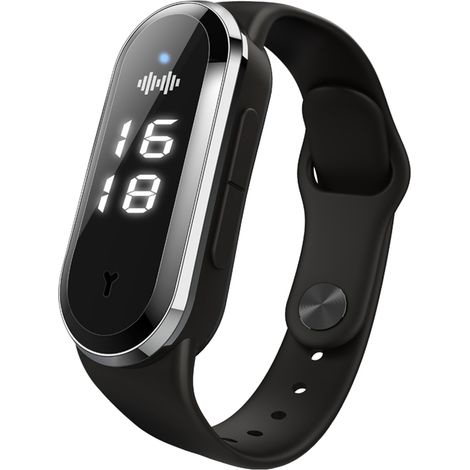 Bracelet Anti-Mouches Électronique à Ultrasons avec Montre 3 Modes USB Montre Bracelet Répulsif pour Intérieur Extérieur Noir (1/5)