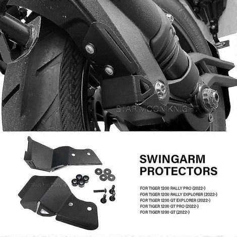 Schwingenschutz für Tiger 1200 Rally Pro 1200 GT Pro Explorer 2022- Motorrad, matt schwarz