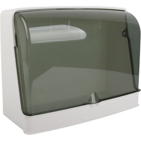 Boîte de rangement cosmétique anti-poussière, fixation murale, organisateur de maquillage sans perçage, support pour produits de soin de la peau, blanc (1/5)