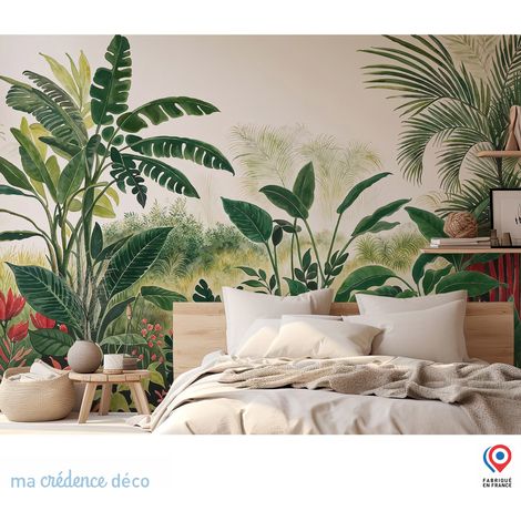 Papier peint : Jungle tropicale 6, Aquarelle - Intissé - 200 cm - 280 cm (1/5)