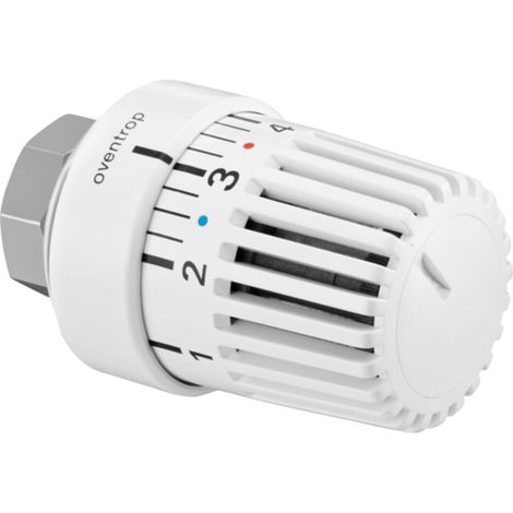 Tête de thermostat OV UNI LA avec capteur liquide blanc avec position zéro (1/4)