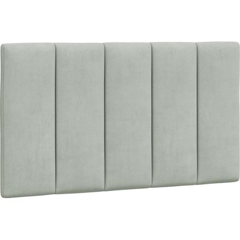 Vidaxl – Coussin de tête de lit Hanko 90 cm – Velours doux – Excellent soutien pour lecture et télévision – Installation murale facile