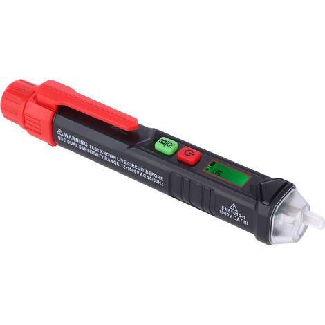 Digitaler Wechselspannungsprüfer 12–1000 V, berührungsloser Tester, elektrischer Prüfstift, Multimeter (1/5)