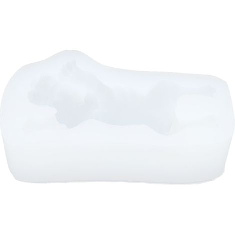Moule en silicone blanc pour chiens - Accessoire pour pâtisserie, chocolat, glace et savon DIY (1/5)