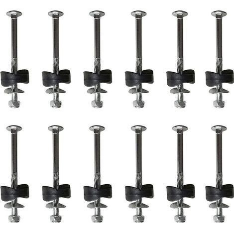 Lot de 12 supports de fixation pour trampoline avec vis - Pièces détachées pour trampoline (1/5)