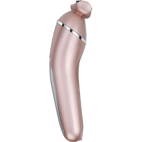 Tondeuse bikini électrique 3 en 1 pour femmes : épilation indolore, hypoallergénique, rechargeable, avec 3 têtes (rose). (1/4)