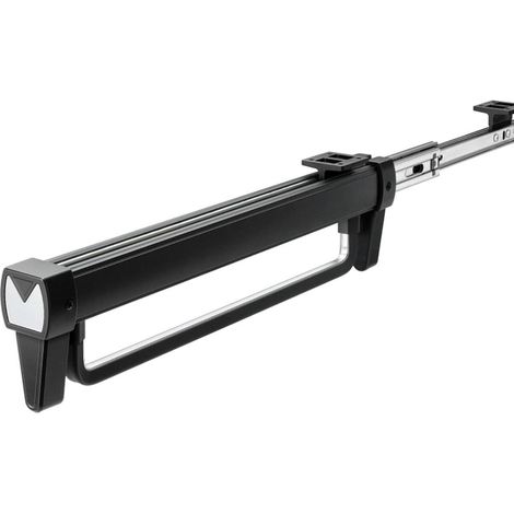 Barre de penderie coulissante - Portant extensible pour vêtements, idéal pour organiser armoires et penderies - 31 cm