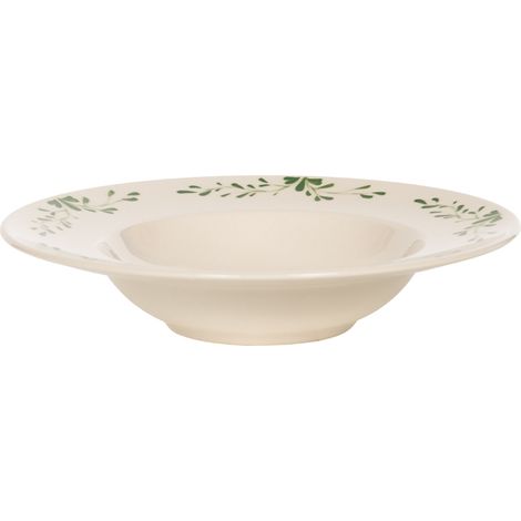 Table Passion - Assiette à pâtes Appoline verte 27 cm (lot de 6)