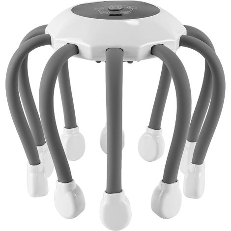 Electric Scalp Massager, Head Massager with 10 Massage Nodes and 5 Modes, Portable Cordless Head Massager for Stress, Relaxation, and Tension Relief