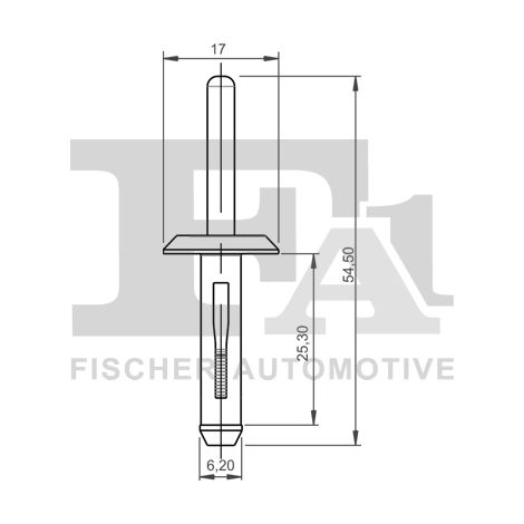 Clip, enjoliveur FA1 25-20001.5 ALPINA 06500911 07142151750 14063981 6500911