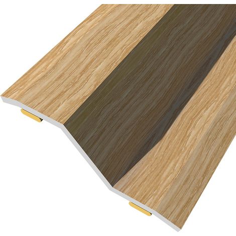Junta de acero para desnivel 8-14 mm, adhesiva, flooring, lillooet, 83 x 3,6 cm