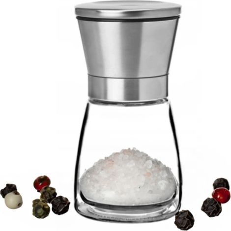 Manuelle Salz- und Pfeffermühle, Glas, 190 ml, Display (1/5)
