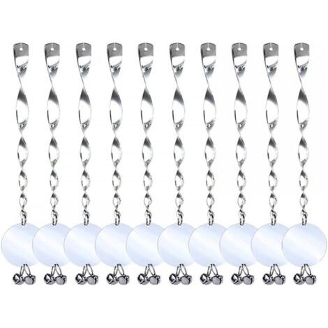 royaluxe-Lot de 10 répulsifs pour oiseaux - Répulsif contre les oiseaux - Répulsif contre les oiseaux - En plastique - Sans produits chimiques ni violents (1/5)