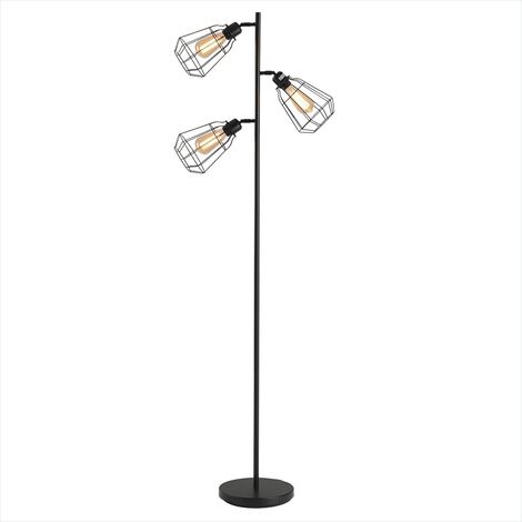 Lampe de table Lampadaire sur pied industriel 3 spots orientables (1/5)