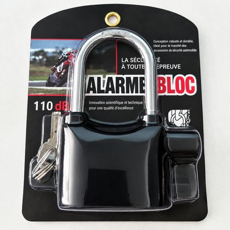 Cadenas d'alarme 110 dB antivol étanche modèle long noir pour moto vélo porte armoire 93 × 35 × 130 cm 300 g – Livraison gratuite (1/5)