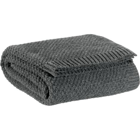 VIVARAISE - Plaid tricot recyclé Vivaraise - Danilo (130 x 160 cm) en polyester recyclé (1/3)