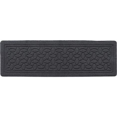 Tapis Cuisine 45 x 150 cm, Tapis Cuisine Devant evier, Tapis de Cuisine Antidérapant et Lavable pour Cuisine, Salle à Manger, Buanderie (Gris) (1/4)