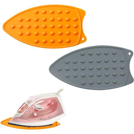 2 Supports Fer Repasser Silicone 27x14cm Anti-Glisse (1/5)