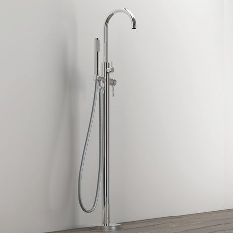 Gruppo vasca 001 rubinetto incasso pavimento vasche free standing ottone (1/2)