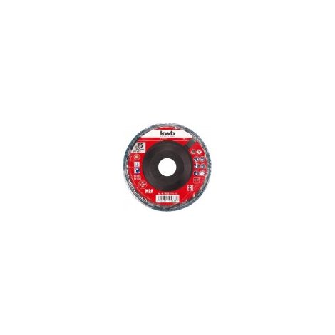 DISCO LAMELLARE IN ZIRCONIO DIAM. 115 MM GRANA 80 CON SUPPORTO IN PLASTICA
