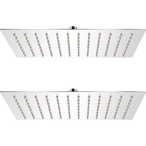 Pomme de douche plongeante 2 pcs Acier inoxydable 20x30 cm vidaXL