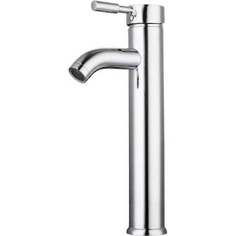 Robinet de lavabo avec mitigeur haut pour lavabo ou vasque, mitigeur réglable eau chaude/eau froide (1/5)