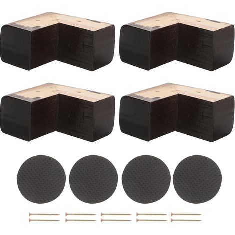4 Pièces Rehausseur de Lit en Bois en L, 1 Pouce, pour Lit et (1/5)