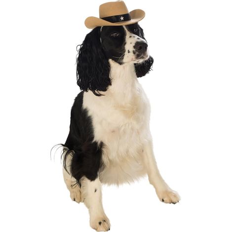 Filiyano-Chapeau de cowboy pour animal de compagnie (couleur kaki), déguisement de cowboy pour chien ou chat, décoration de fête (1/3)