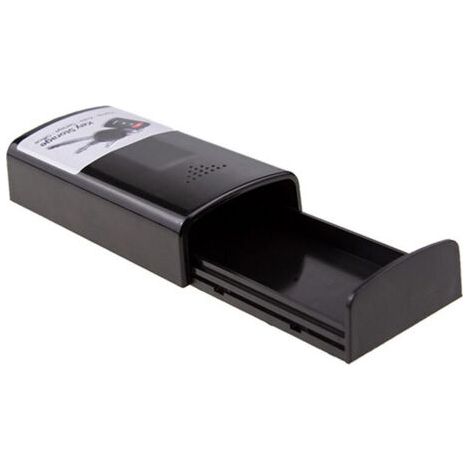 1pcs-Lock Étui magnétique pour voiture (masquer la clé), noir, petit