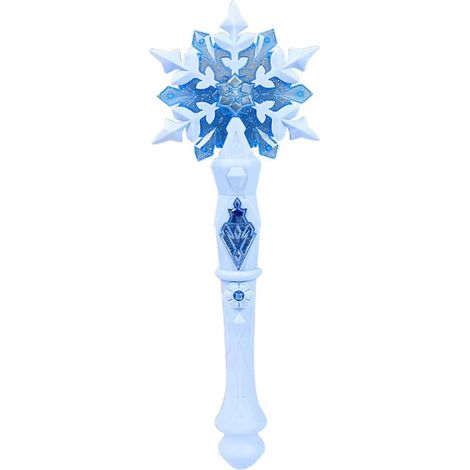 Baguette magique lumineuse flocon de neige avec son, jouet féerique musical et lumineux pour enfant, accessoire de déguisement de