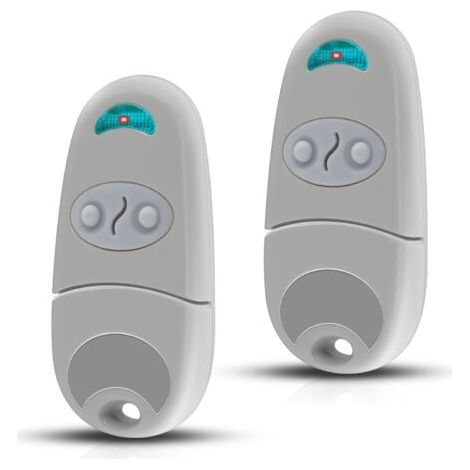Télécommande de Portail 433,92 MHz – Compatible avec T0P432NA – 2 Canaux, 2 Télécommande + 2 Paire de Piles Bouton – Pour Portes de Garage & Portails Automatisés (1/5)