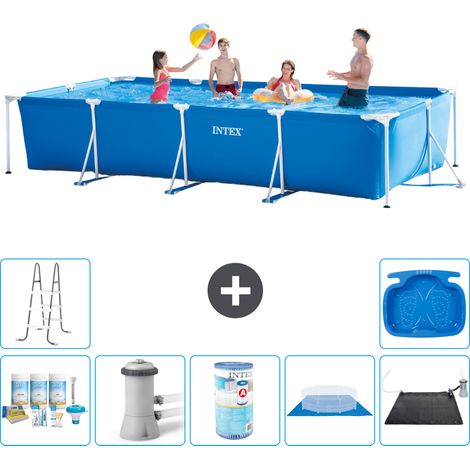 Intex Piscina con struttura Rettangolare - 450x220x84 cm - 7-pezzi S40299