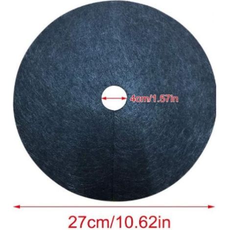 Lot de 12 Tapis de Protection contre les Mauvaises Herbes, Protection des Arbres, Bloc de Paillis, Tapis Anti-mauvaises Herbes, Tapis D'anneaux D'arbre, Couverture Végétale pour le Contrô