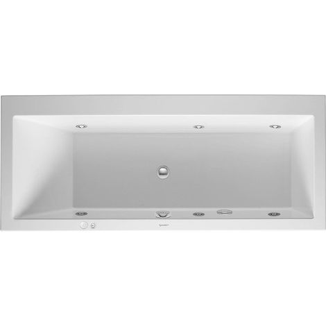 Duravit Whirlpool Vero 1700x750mm versione da incasso con un lato posteriore sinistro inclinato, sistema a getto - 760133000JS1000 (1/2)