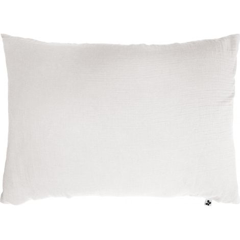 Taie d&39oreiller en gaze de Coton 50 x 70 cm Gaia chantilly (1/2)