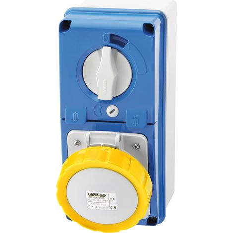 Gewiss – GW66212 N – Ausgang (2P T, IP67, 4h, 110 V, 32, 50/60 Hz) gelb