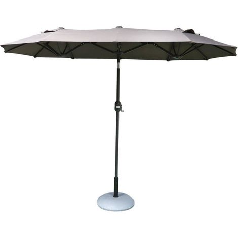 Parasol double 3x1,5xH2,17m gris anthracite 153106 (1/5)