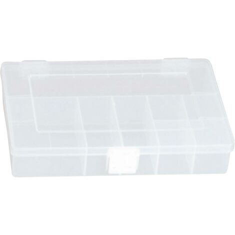 Mallette de rangement séparations fixes Hünersdorff 603600 (L x l x H) 250 x 180 x 45 mm Nombre de compartiments: 8 1 pc(s) Q865371 (1/2)