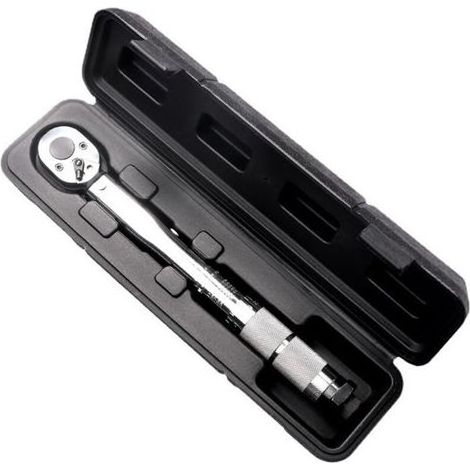 Cle Dynamometrique,Clé De Torsion Clé dynamométrique préréglée 19-110 Nm 3/8 pouces carré Deux voies de voiture vélo de vélo de vélo Couple Clé Toux Tools à main (1/5)
