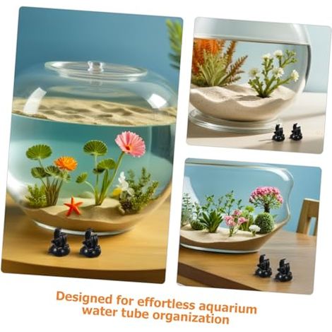 25pièces Ventouses pour Aquarium Supports de Tuyau Eau Pince de Tuyau Aquarium Fixation Solide sur Surface Vitrée Compatible avec Di (1/5)