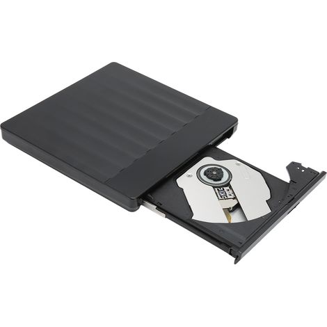 Externer DVD-Brenner mit High-Speed-USB-3.0-Typ-C-Anschluss, Plug-and-Play-fähig, kompatibel mit vielen Geräten, für Filme und Musik (schwarz). (1/5)