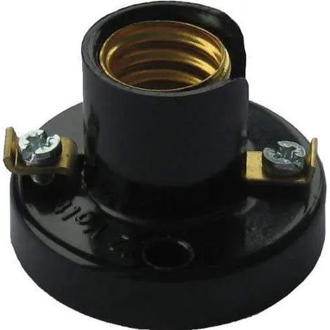 Paternosterbuchse E10, 2A, 250V, 2 Montagelöcher im Abstand von 30mm