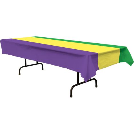 Nappe en Plastique Mardi Gras (1/2)