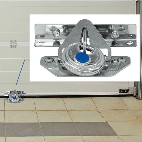 Abus – Serrure porte de garage anti-soulèvement 100% acier – Triple ancrage – Résistance 2 tonnes – Pour portes basculantes et sectionnelles (1/5)