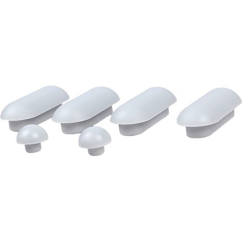 Tampon de couverture de toilette antidérapant, joints de-Gris (1/5)