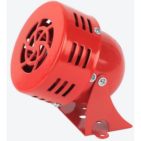 1 Mini sirène filaire 220V 110dB moteur métal IP44 40W sécurité garage bureau (1/4)