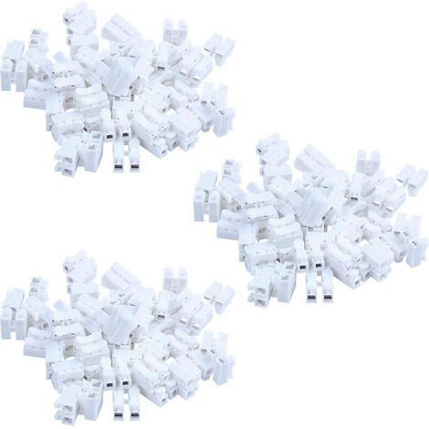 150 Stück CH2 Feder-Schnellverbinder-Kabelklemmenblockverbinder für LED-Streifen (1/5)