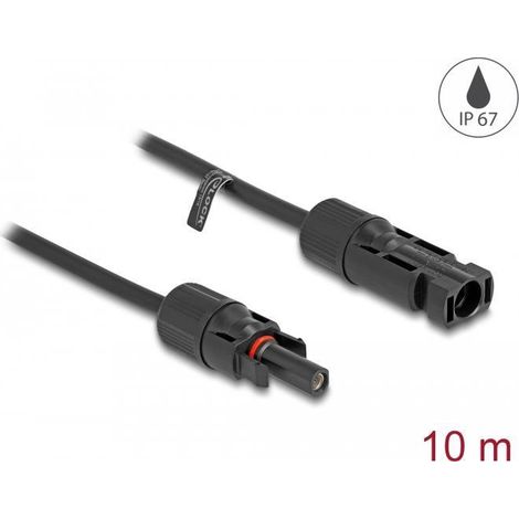 Cavo solare delock 88231 nero 10 metri 4 mm²